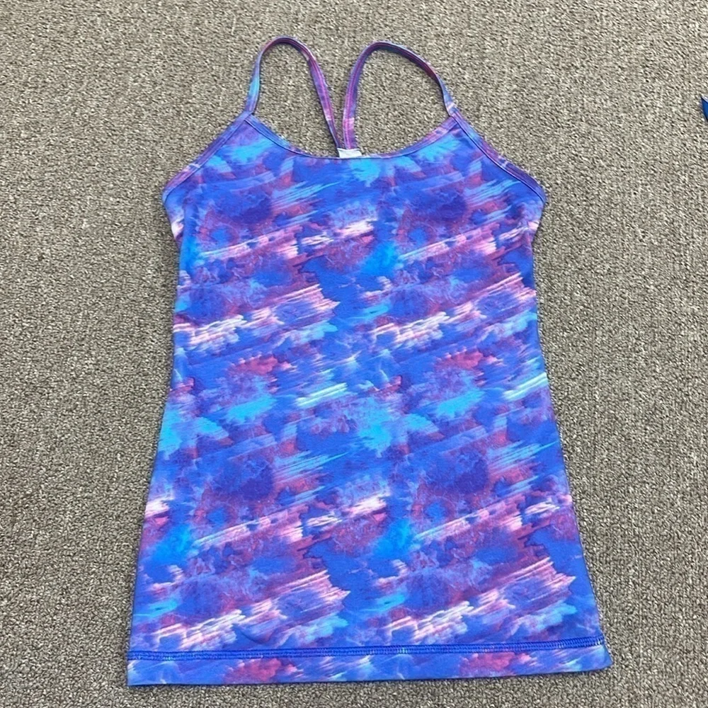 Ivivva by Lululemon: Girl’s Racerback Tank Pink/Blue/Purple, Size 8